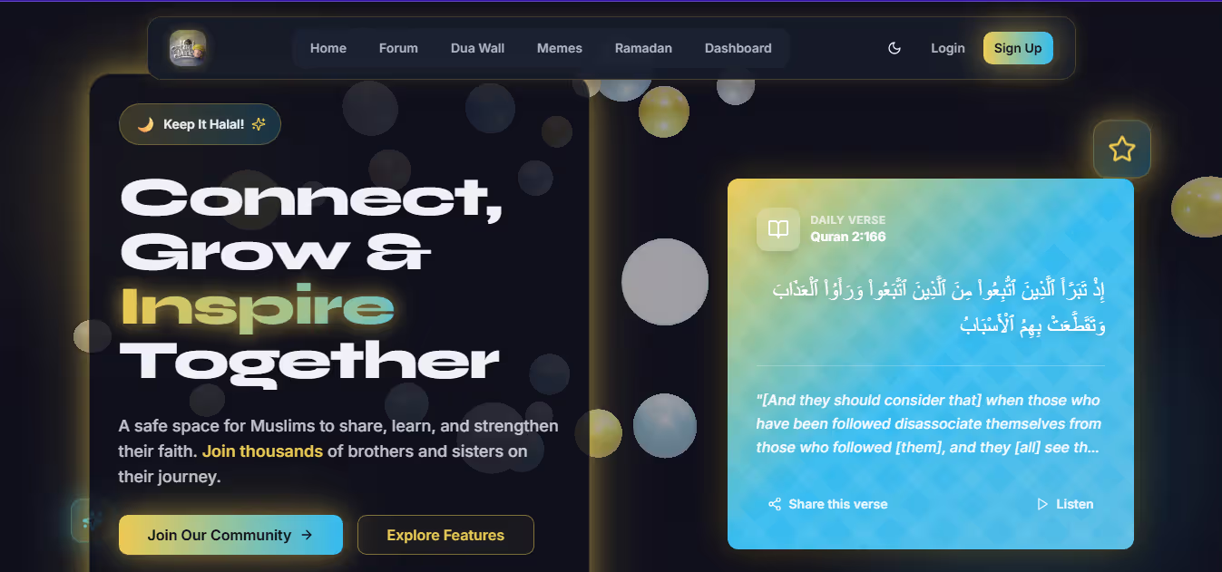 Halal Dude Desktop View