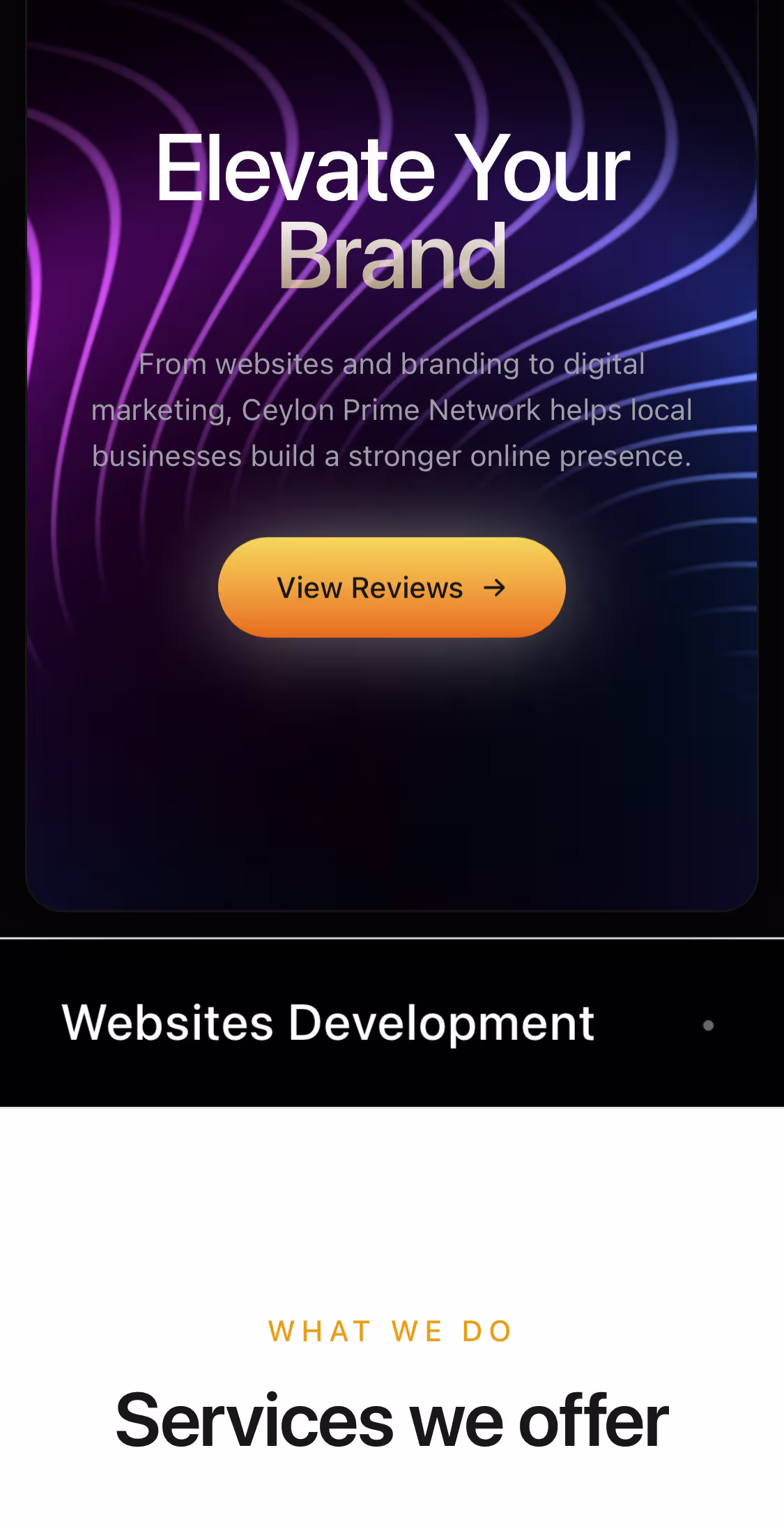 Ceylon Prime Network Mobile View